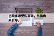 GOGO体育在线登入-巴黎奥运受伤离场，伤情尚未公布。